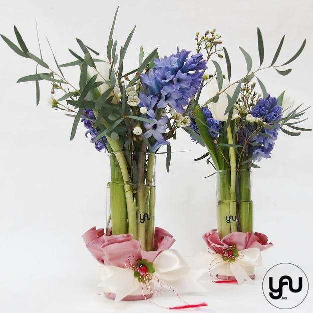 Aranjament floral lalele zambile yau.ro yau concept elena toader