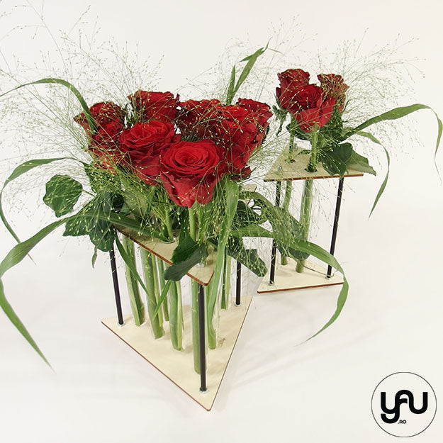 Aranjament floral trandafiri  yau.ro yau concept altF.ro elena toader