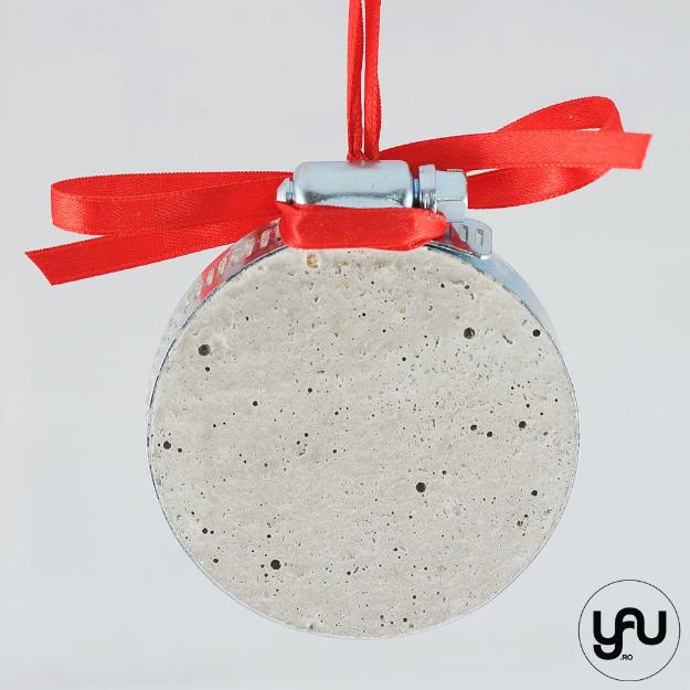 Decoratiune CRACIUN disc beton