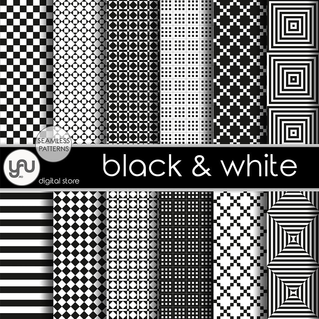 Digital paper | Imagini digitale - BLACK and WHITE - DP17